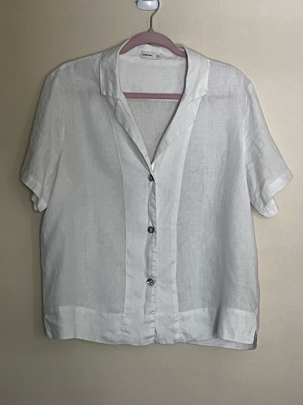 Grae Cove White Linen Blouse